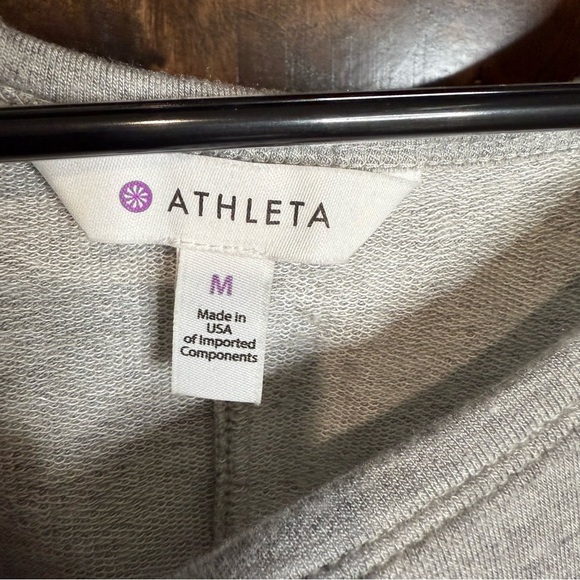 Athleta grey women’s Dress Size M long sleeve back cut out - Picture 4 of 7
